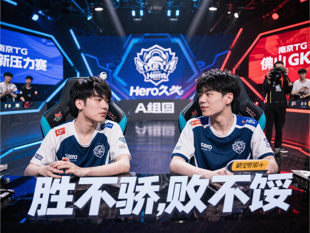 A组内的多场比赛中，Hero久竞不仅击败